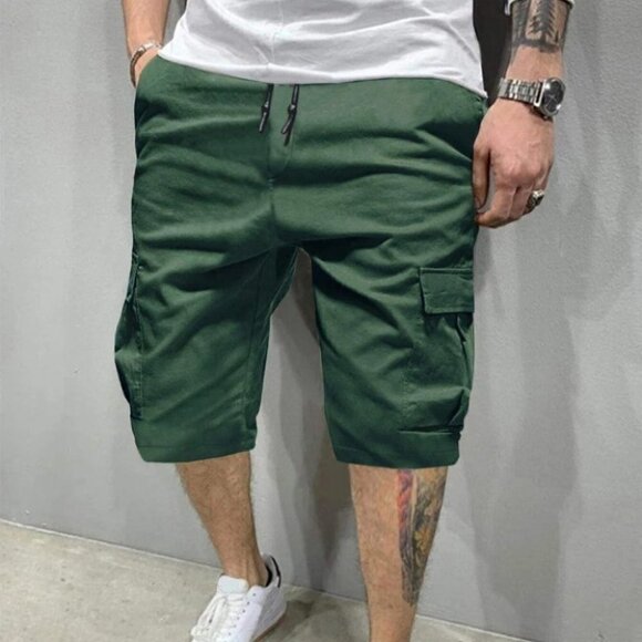 Green Mens Shorts - Picture 2 of 5